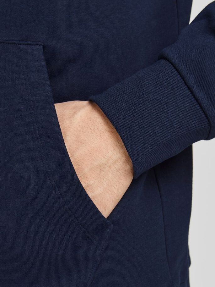 Світшот JJLEO SWEAT HOOD 12200768-Navy Blazer Jack&Jones Темно-синій S, фото №4
