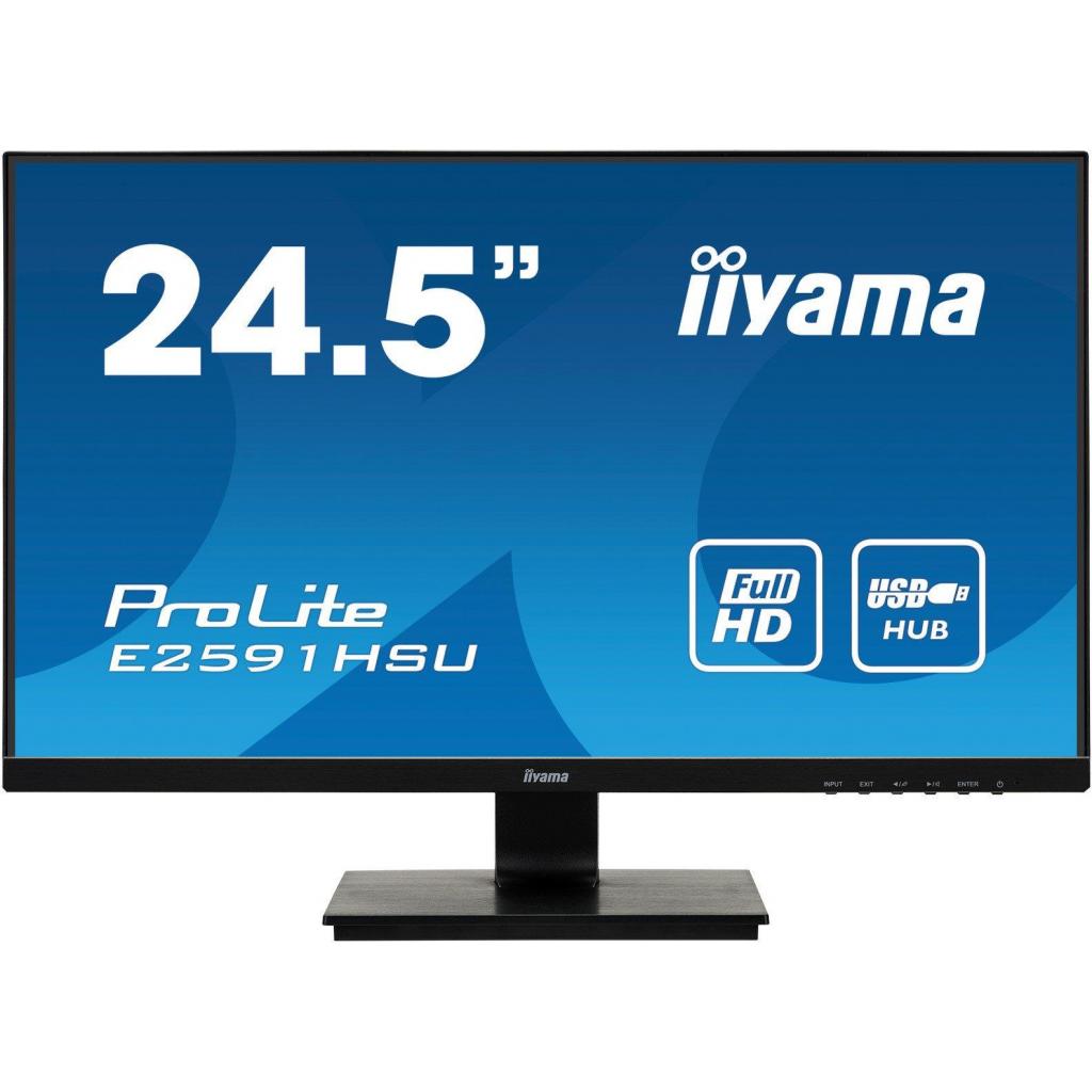 Монитор Iiyama ProLite LED 24.5" Full HD E2591HSU-B1, фото №1