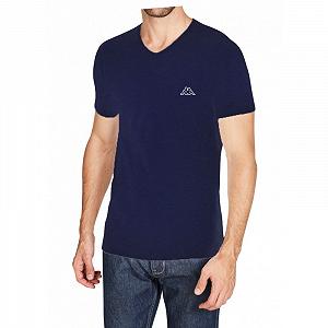 Футболка Kappa  Mezza Manica Scollo V темно-синій  2XL - Фото 1
