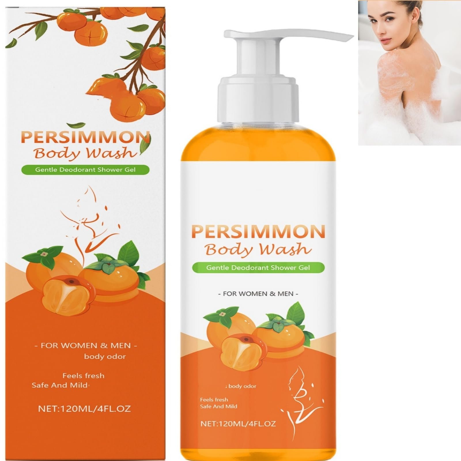 Гель для душу Persimmon ніжно дезодоруючий для чоловіків та жінок 120 мл (Pack of 1), фото №1 Гель для душу Persimmon ніжно дезодоруючий для чоловіків та жінок 120 мл (Pack of 1), фото №1
