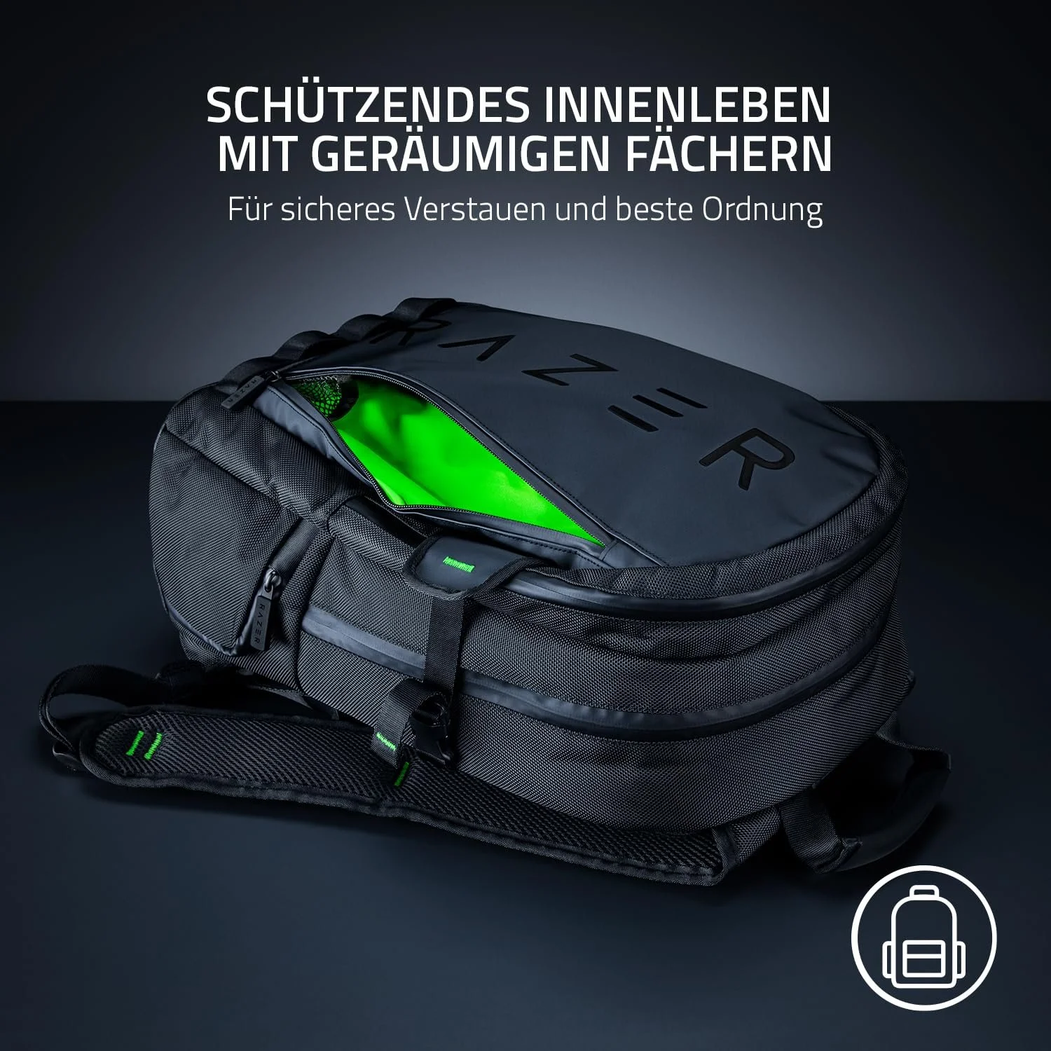 Рюкзак Razer Rogue V3 Black Edition 15.6 дюйма компактний зносостійкий поліестер Чорний, фото №3 Рюкзак Razer Rogue V3 Black Edition 15.6 дюйма компактний зносостійкий поліестер Чорний, фото №3