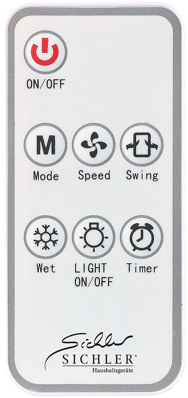 Охолоджувач повітря 3-в-1 Sichler Haushaltsgeräte LW-470 Зволожувач Іонізатор 6 л 65 Вт 400 мл/год, фото №8