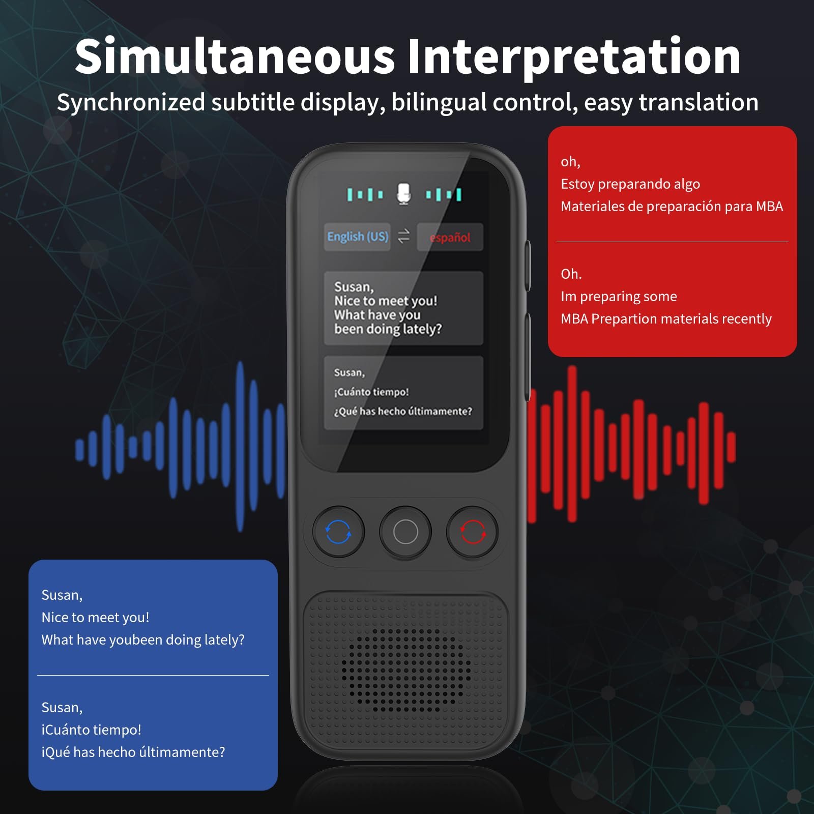 Пристрій для голосового перекладу, миттєвий без Wi-Fi, фото №3 Пристрій для голосового перекладу, миттєвий без Wi-Fi, фото №3