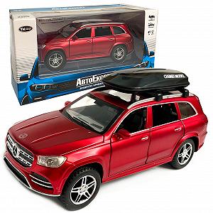 Іграшка металевий Mercedes-Bens CM303 GLS580 Мерседес-Бенц Авто Експерт червона батарея - Фото 1
