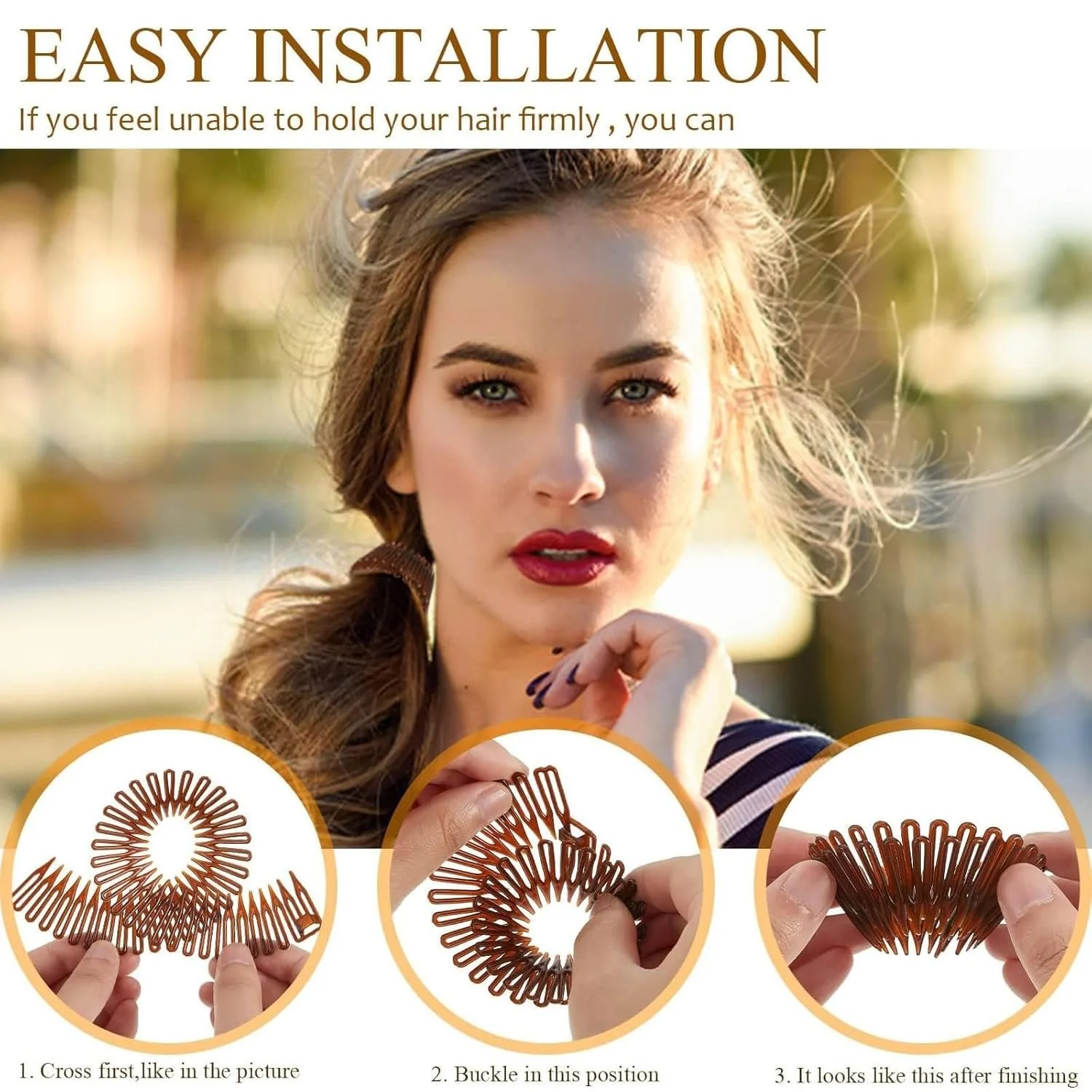 Обруч-гребешок эластичный, фото №4 Обруч-гребешок эластичный, фото №4