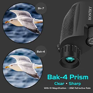 Бінокль Hontry 10 x 25 компактний synthetic.ua - Фото 1