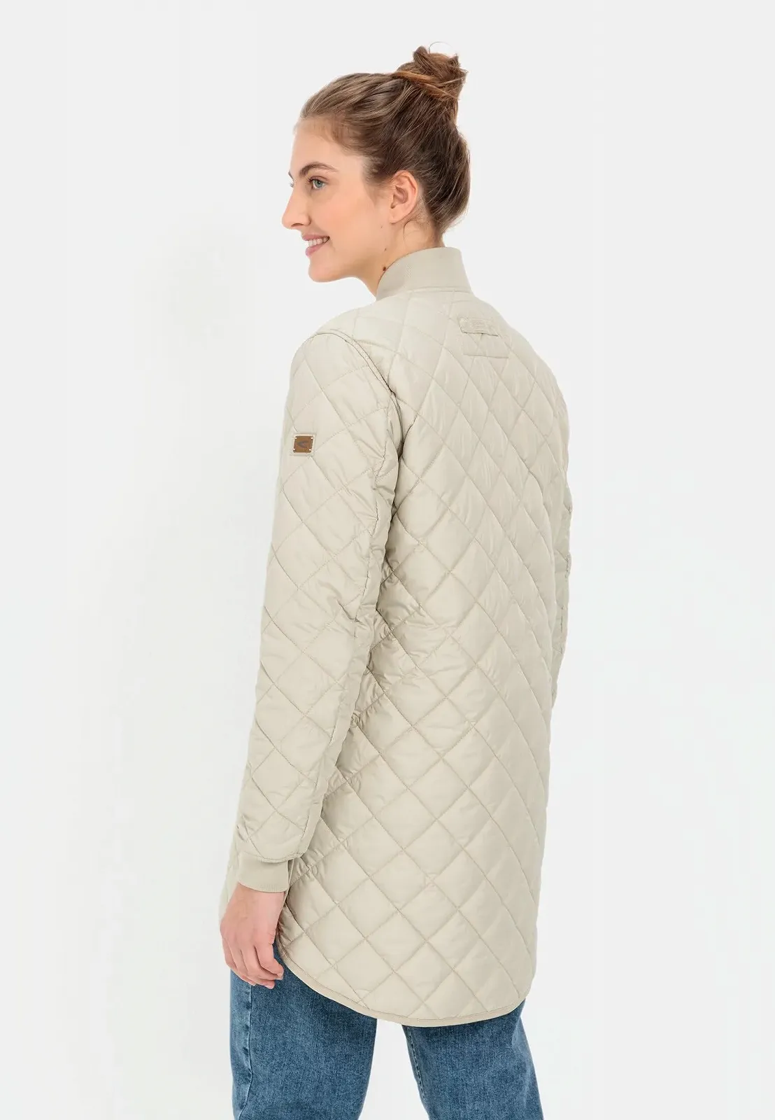 Женское пальто camel active из переработанного полиэстера, стеганое, фото №3