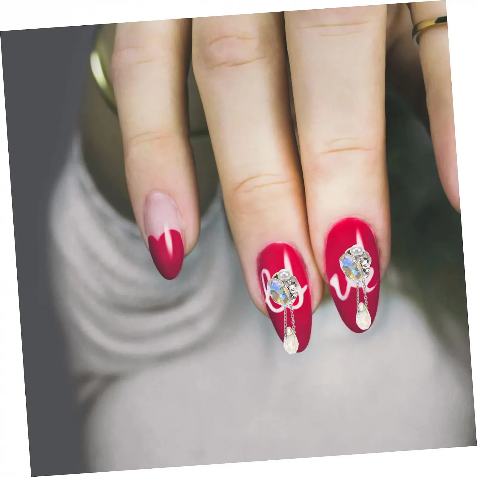 Подвеска для ногтей Healvian 5 шт., бриллиант, камни для ногтей, 3D аксессуары для девушек, стразы, жемчуг, хрусталь, фото №7