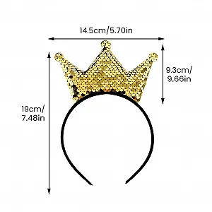 Набір із 2 блискучих обручів для волосся synthetic.ua - Фото 1