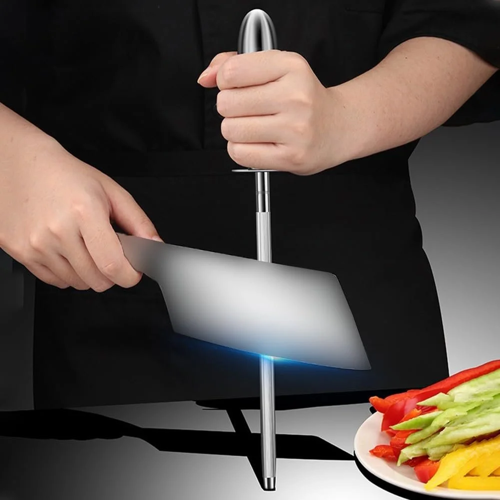 Мусат для ножів Стрижень з нержавіючої сталі 304 12" Ергономічна ручка, фото №9 Мусат для ножів Стрижень з нержавіючої сталі 304 12" Ергономічна ручка, фото №9