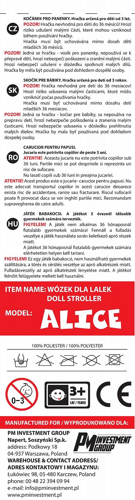 Коляска Milly Mally Alice для кукол, фото №6 Коляска Milly Mally Alice для кукол, фото №6