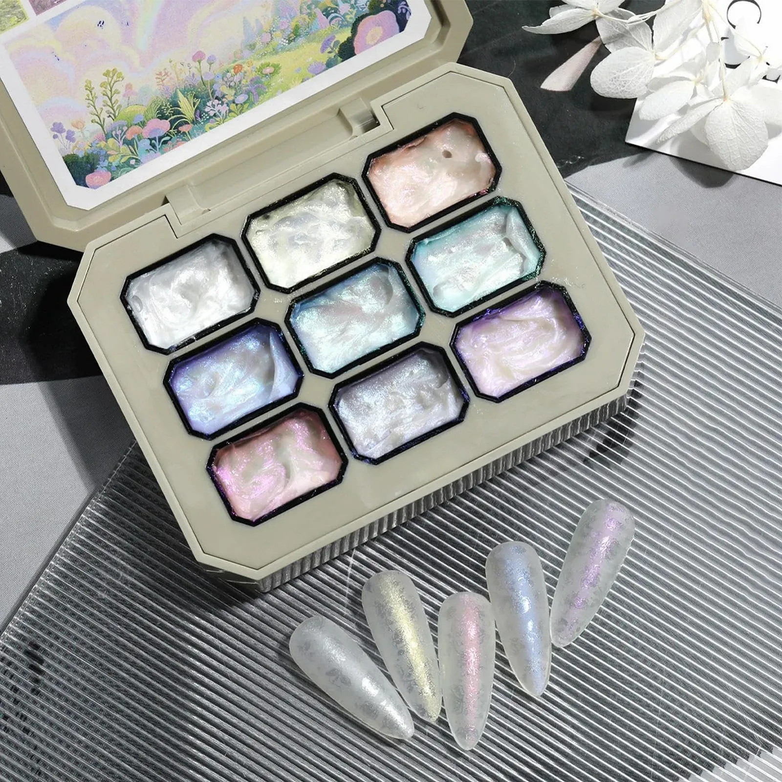 Гель-лак для техники «Клопф», гель для градиентного дизайна, аксессуар для маникюра, твердый гель-лак для рисования дома, салон, путешествия, свадьба, досуг, дизайн, фото №7 Гель-лак для техники «Клопф», гель для градиентного дизайна, аксессуар для маникюра, твердый гель-лак для рисования дома, салон, путешествия, свадьба, досуг, дизайн, фото №7