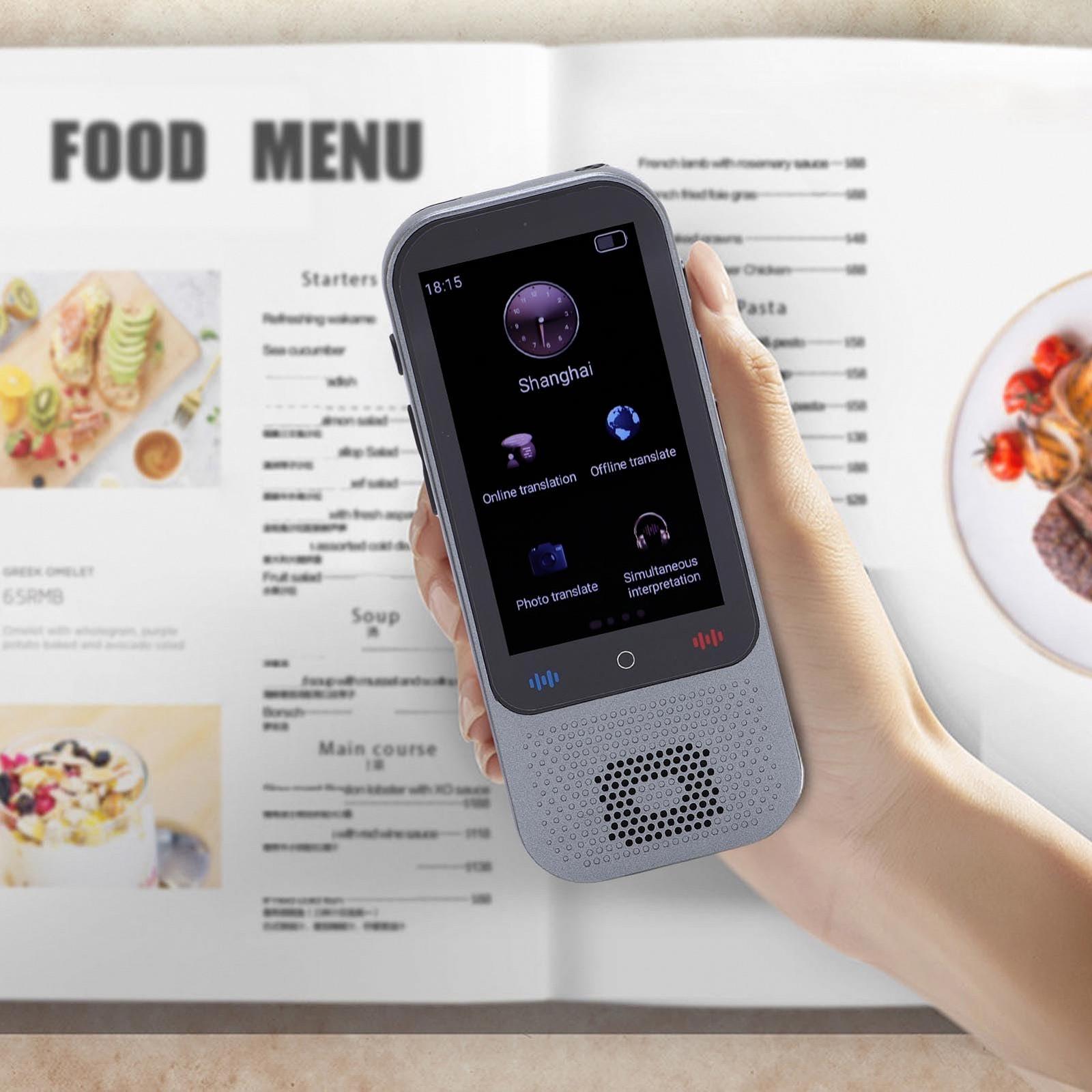 Голосовий перекладач AI, 138 мовами, 1 ГБ і 8 ГБ 3-дюймовий сенсорний екран, фото №4