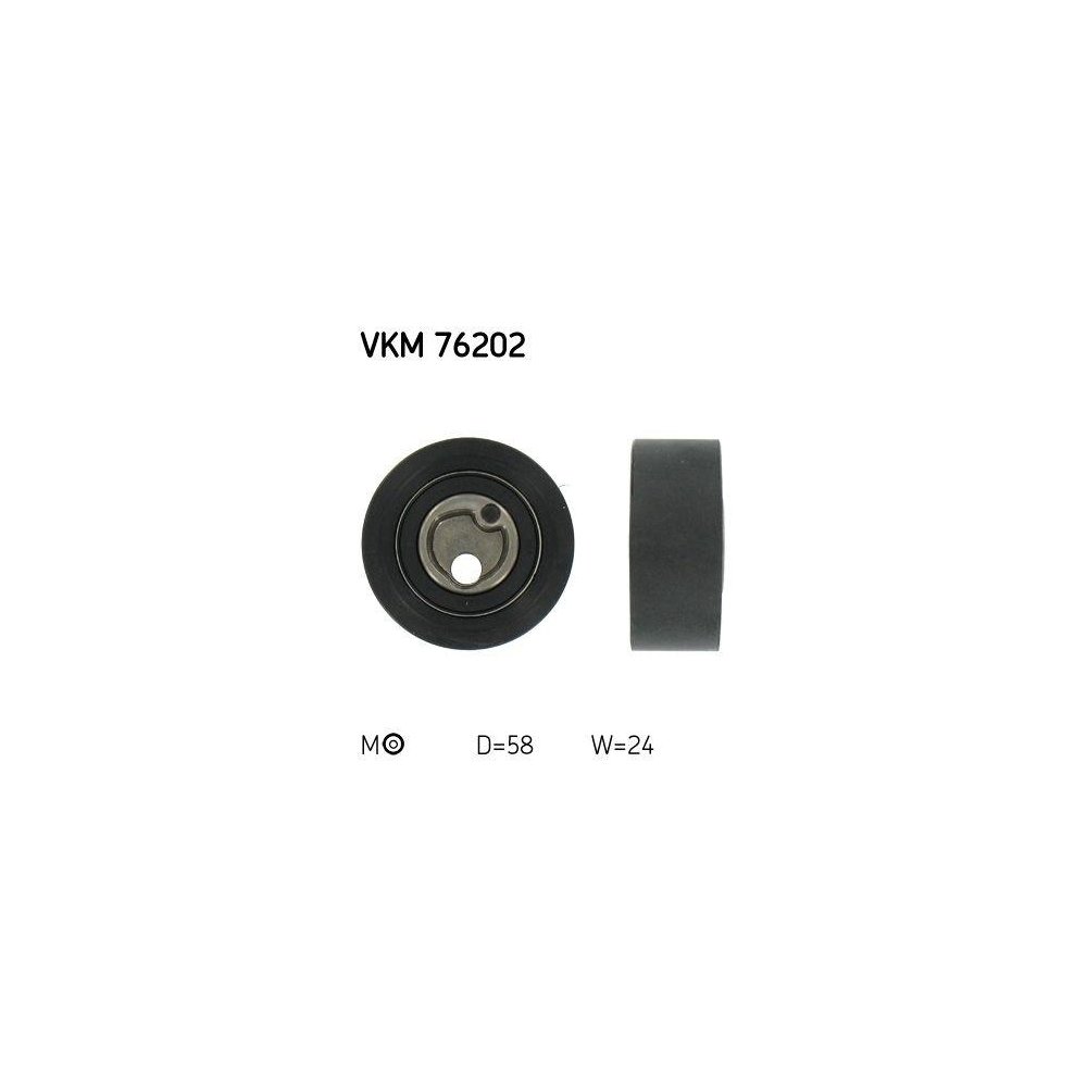 Ролик натягувача ременя ГРМ SKF VKM 76202 для SUZUKI, фото №1