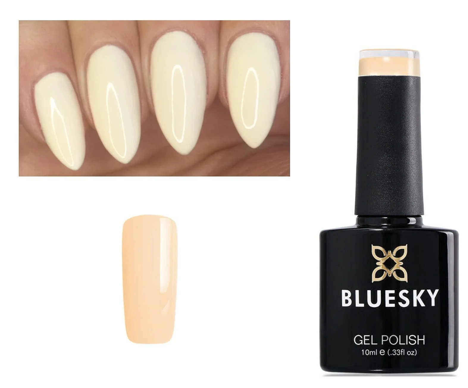 Гель-лак Bluesky Pure Vanilla Cream Ivory UV LED Soak Off 10 мл, фото №1