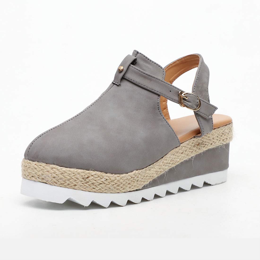 Летние туфли CrEev Женские конопляные на высоком каблуке, фото №1