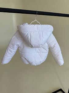 Детская демисезонная куртка с капюшоном, размер от 74 до 158, весна/осень, матовая белая synthetic.ua - Фото 1