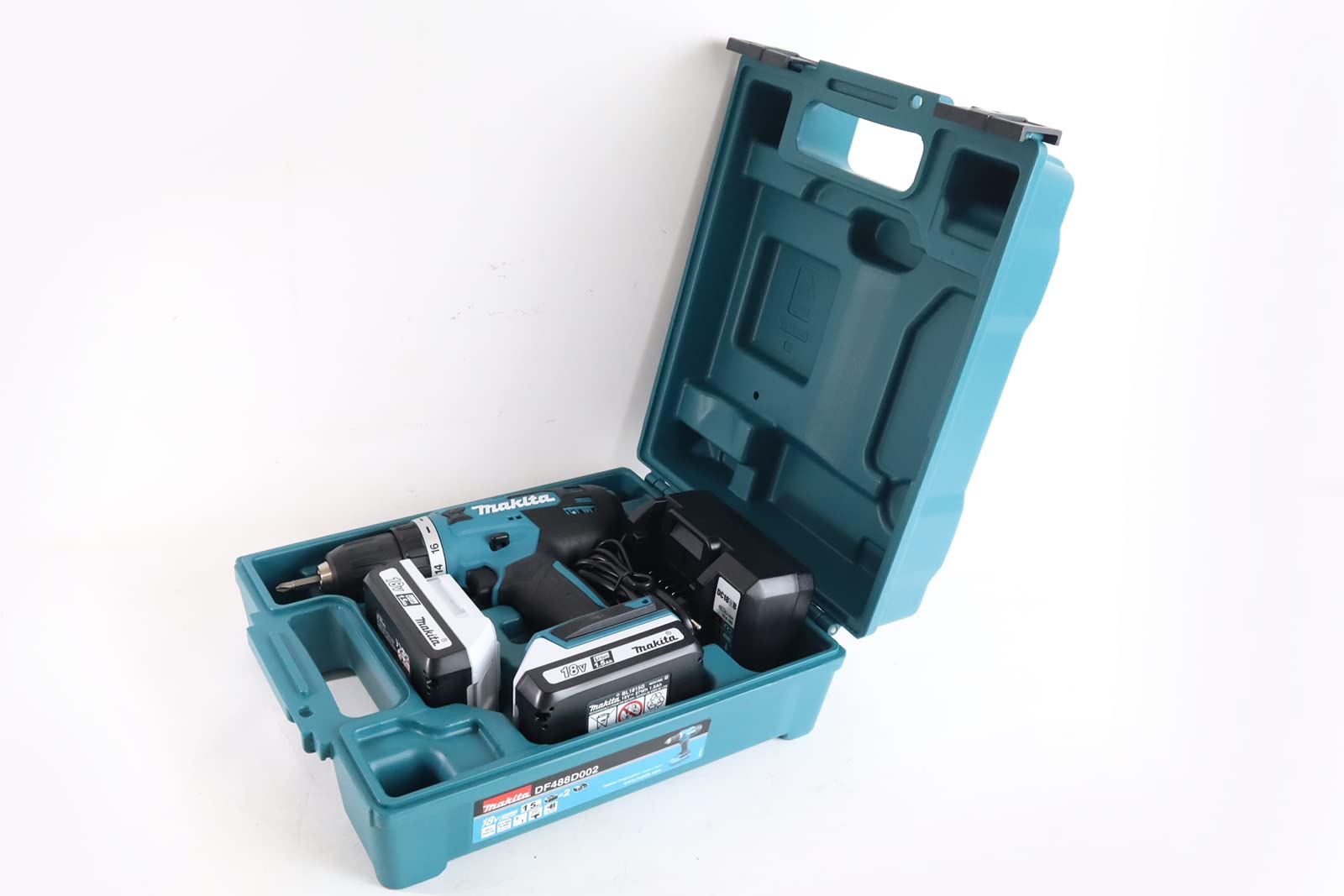 Шурупокрут Makita DF488D002 Бездротовий 18 В 1.5 Аг Li-Ion з додатковою батареєю, фото №5