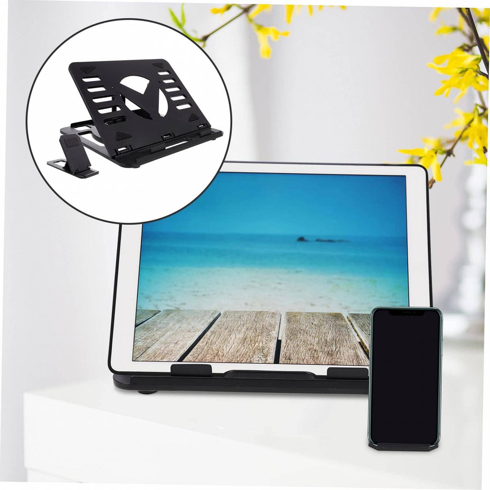 Підставка для ноутбука Veemoon складана регульована для столу корозійностійка для дому офісу подорожей 1 шт, фото №3