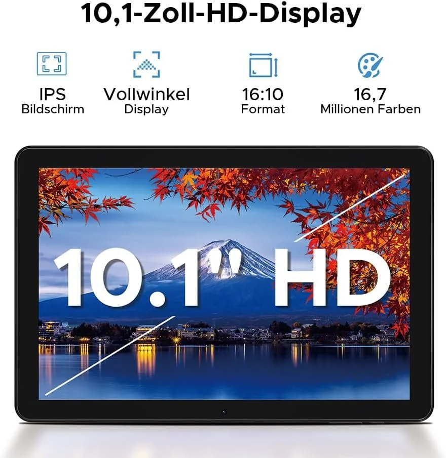 Планшет DOOGEE T10W 10.1" (4+12)/128 Гб 4G 2 SIM Android 15 8000 мАг Чорно-блакитний, фото №6