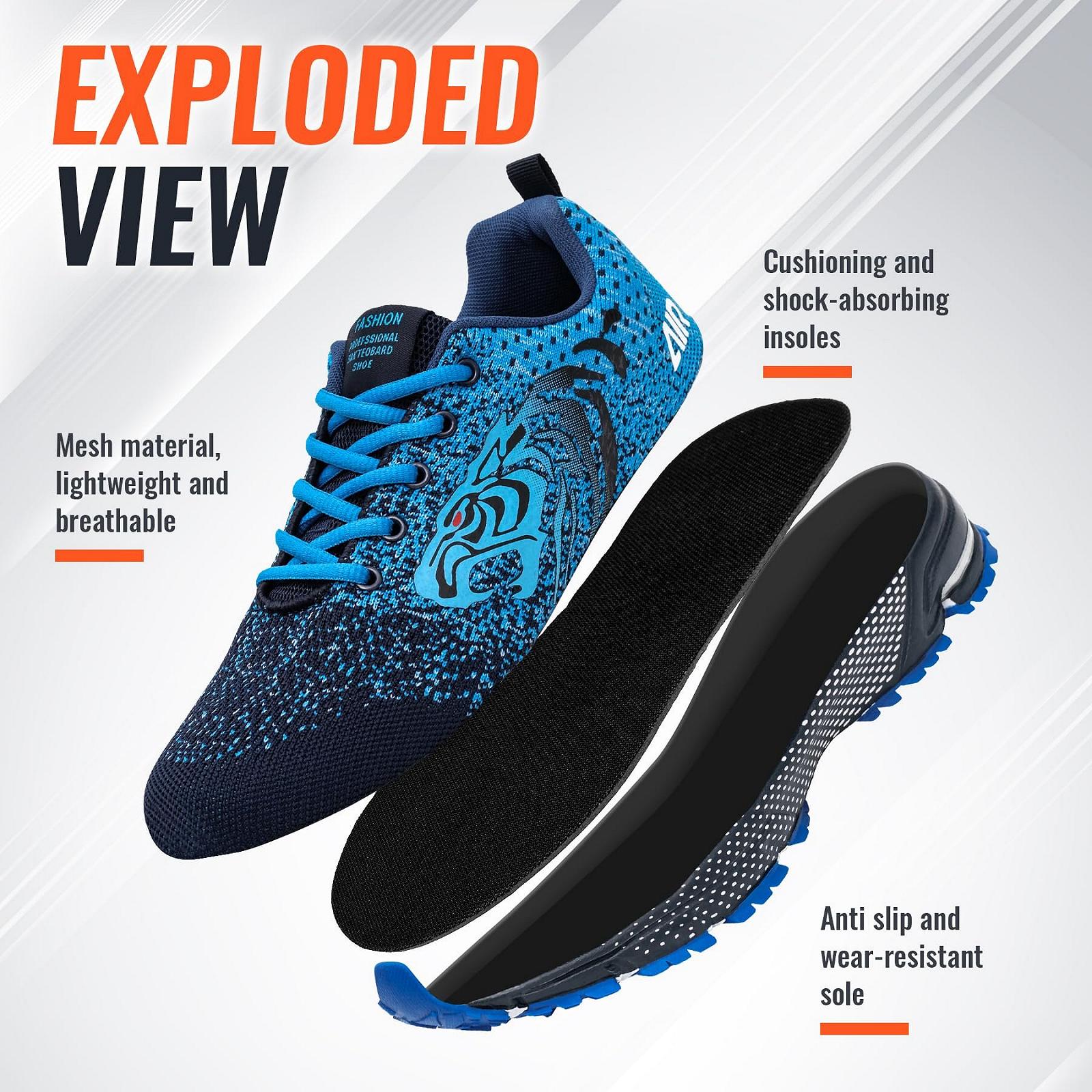 Кросівки ASHION Чоловічі Спортивні Бігові Легкі Дихаючі, фото №6 Кросівки ASHION Чоловічі Спортивні Бігові Легкі Дихаючі, фото №6