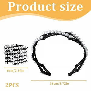 Набор из 2 детских обручей для волос с пластиковыми бусинами. synthetic.ua - Фото 1