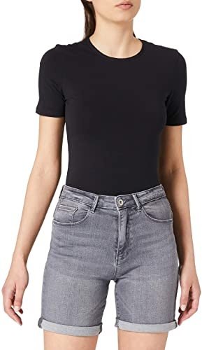 Шорты ONLY PAOLA LIFE HW SHORTS BB AZZ870 15225324 Серый деним M, фото №1