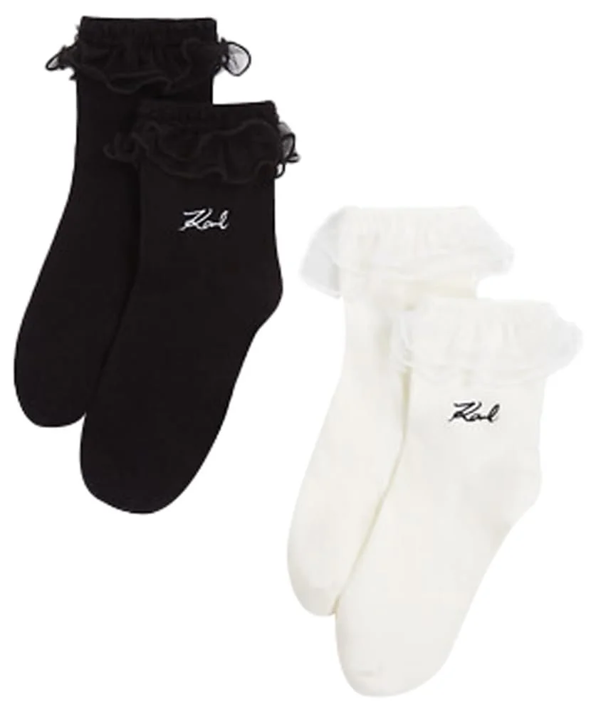 Женские носки K/Signature Ruffle Multicoloured One Size EU разноцветные, фото №1 Женские носки K/Signature Ruffle Multicoloured One Size EU разноцветные, фото №1