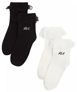 Женские носки K/Signature Ruffle Multicoloured One Size EU разноцветные - Фото 1