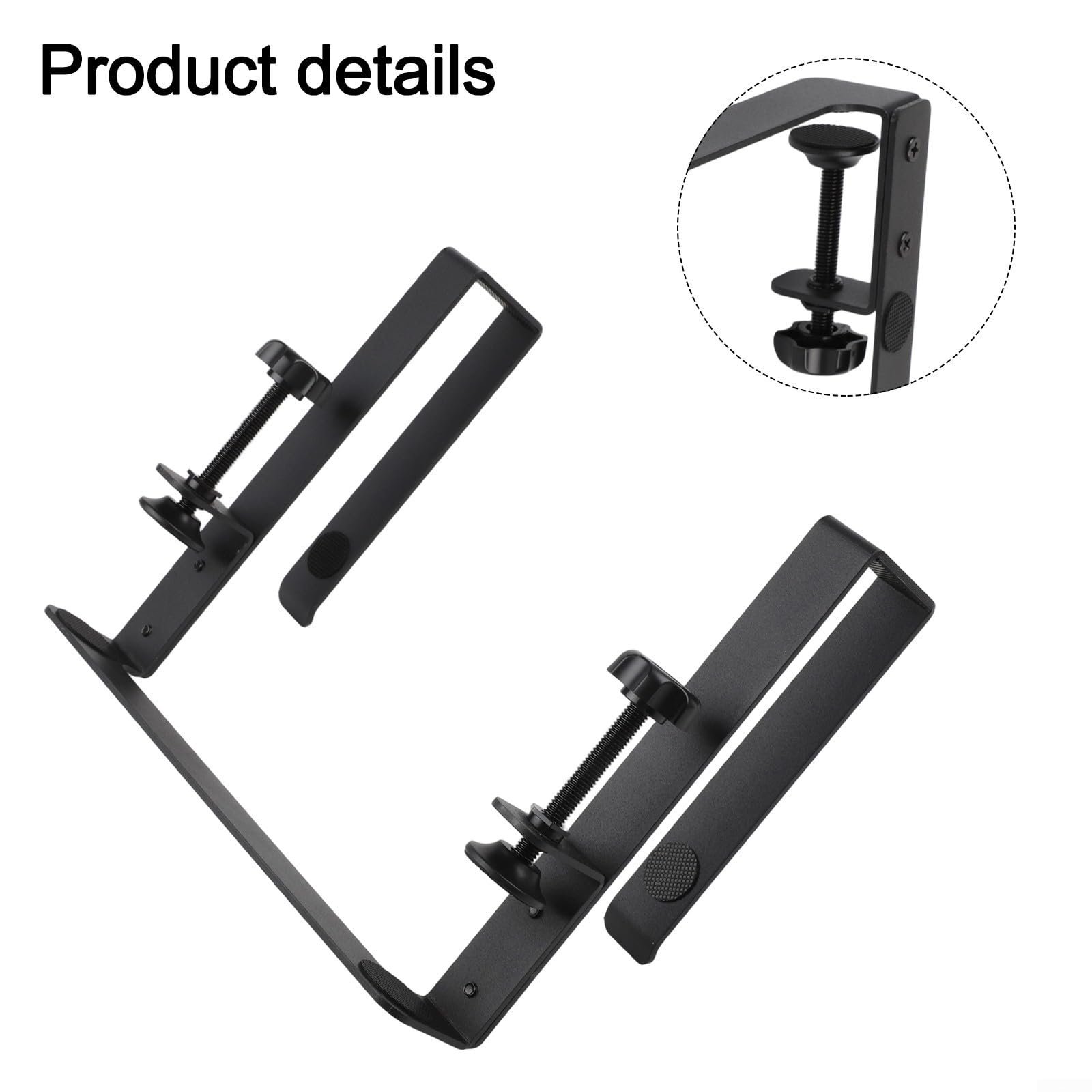 Подставка для ноутбука из алюминиевого сплава с поддержкой зарядки и охлаждения для настольного держателя планшета для спальни, класса, отеля, кабинета, без перфорации (Черный), фото №3 Подставка для ноутбука из алюминиевого сплава с поддержкой зарядки и охлаждения для настольного держателя планшета для спальни, класса, отеля, кабинета, без перфорации (Черный), фото №3