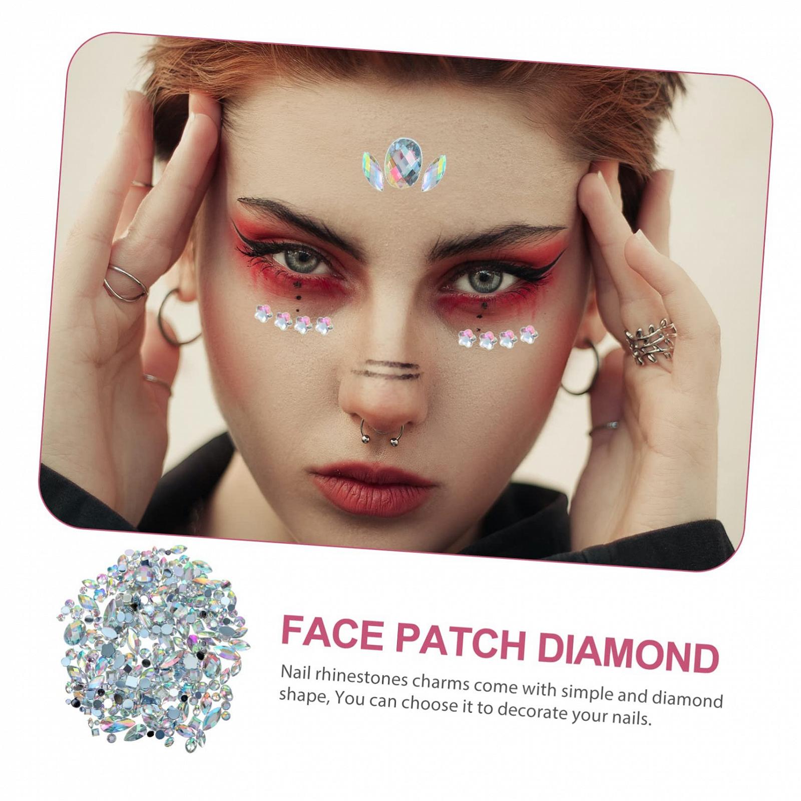 Стрази Плоскі Акрилові Камені для Нігтів Прикраси Наклейки Блискучі Декорації, фото №5