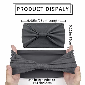 Повязка Kavya Женская широкая эластичная мягкая в стиле бохо synthetic.ua - Фото 1