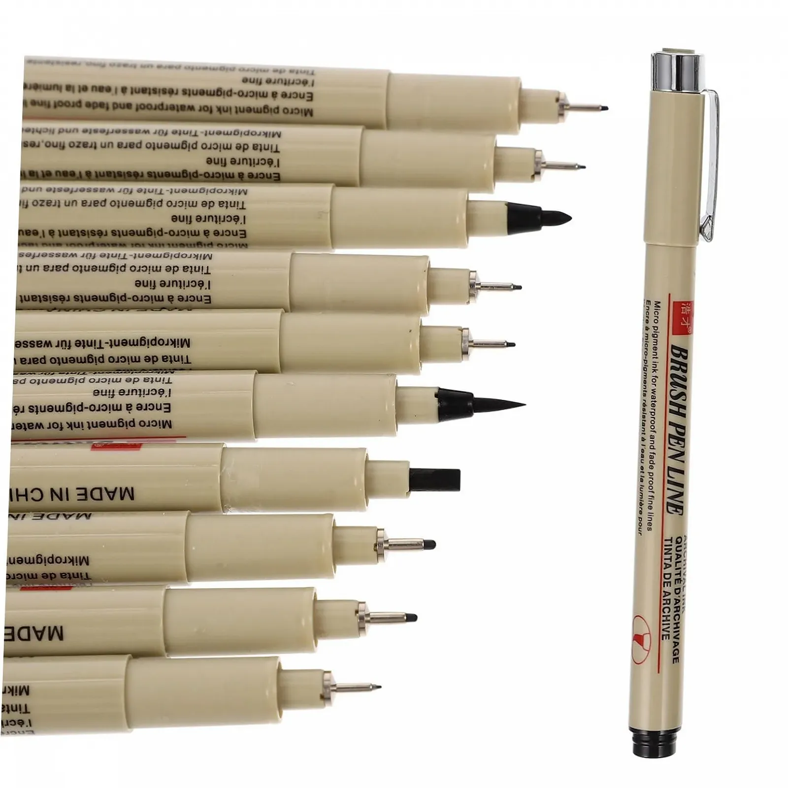 Лайнер Operitacx 10st водостійка Hakenleine Liner Farbstift Чорний, фото №1