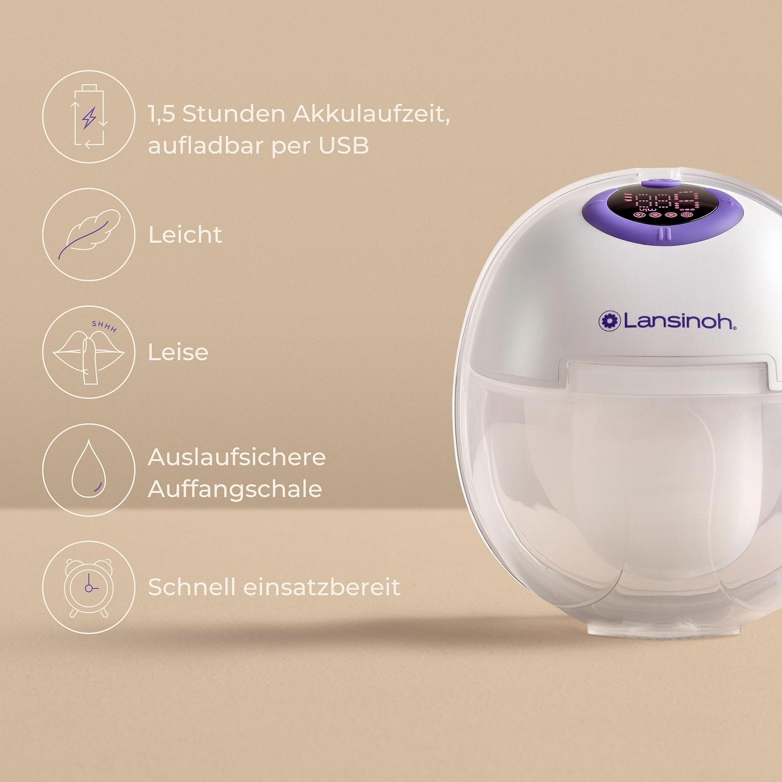 Молокоотсос электрический двойной портативный Lansinoh Hands Free Тихая работа Аккумулятор, фото №5 Молокоотсос электрический двойной портативный Lansinoh Hands Free Тихая работа Аккумулятор, фото №5