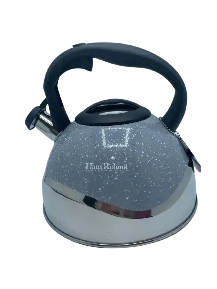 Чайник со свистком Haus Roland A 784 B 3 л нержавеющая сталь, фото №1