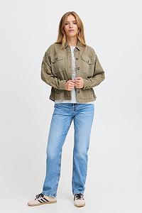 Джинсовая Куртка PULZ JEANS PZLAINA Женская Джинсовая Переходная Куртка 100% Хлопок Свободный крой synthetic.ua - Фото 1