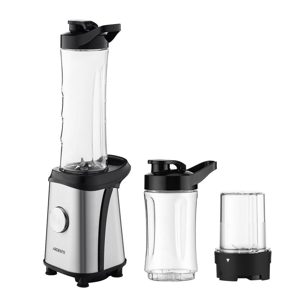 Блендер для смузі Ardesto SBG-F350, 350Вт,2в1, пляшка 600мл 300 мл кавомолка чорно-сріб, фото №11 Блендер для смузі Ardesto SBG-F350, 350Вт,2в1, пляшка 600мл 300 мл кавомолка чорно-сріб, фото №11