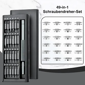 Набір міні-викруток VEGCOO 49-в-1 прецизійні сталь S2 (HRC65+) магнітні synthetic.ua - Фото 1