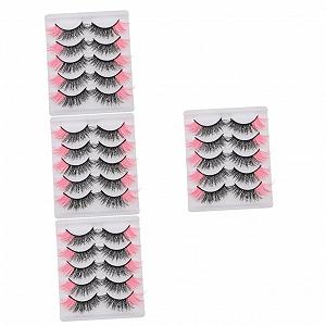 Накладні вії Angoily 20 Парів Рожеві Кольорові Регульовані Imitation - Фото 1