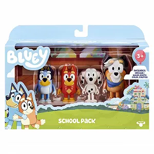 Набор фигурок Bluey School Figures 4 шт 6.5-7.5 см шарнирные - Фото 1
