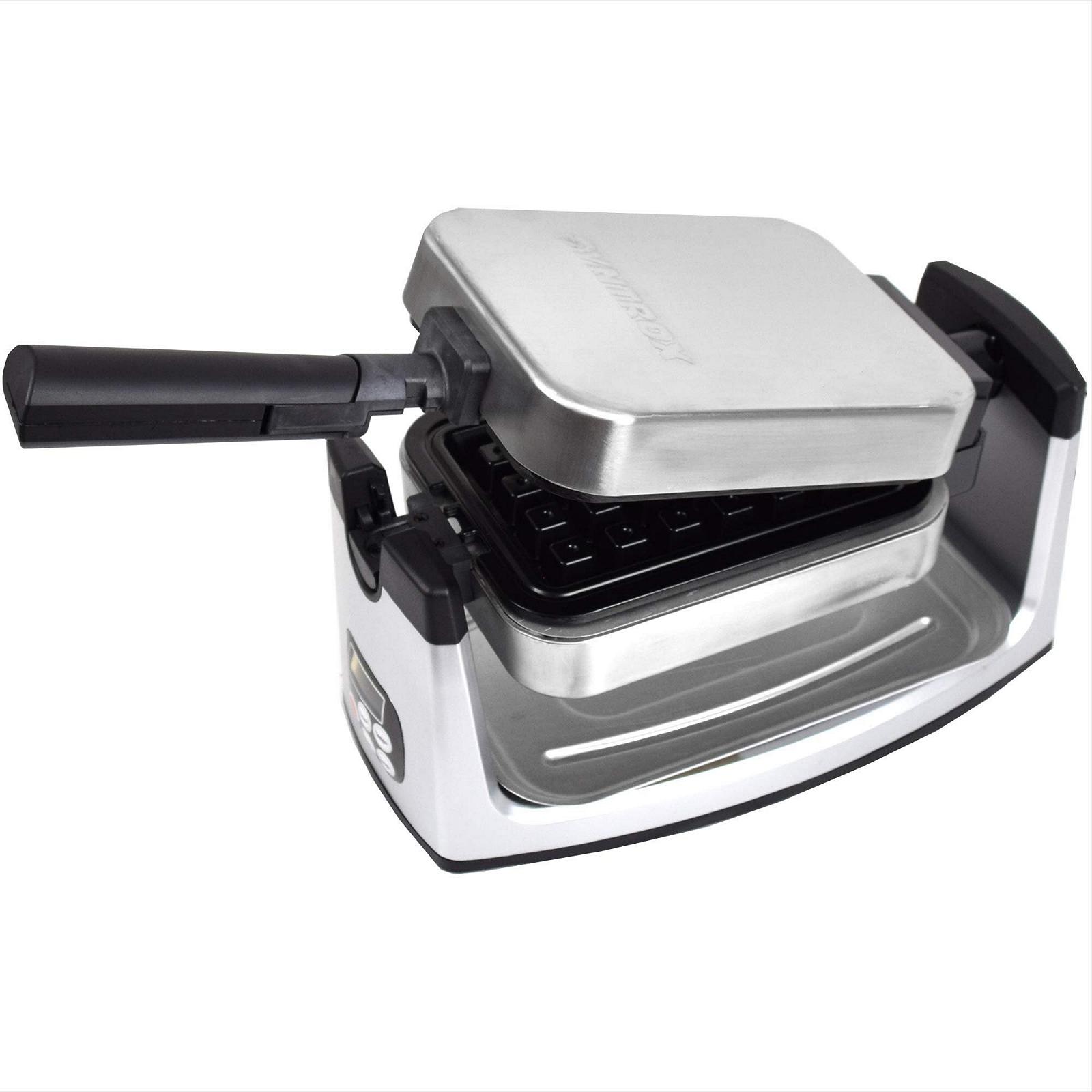 Вафельница Syntrox Germany Chef Maker 200 Degree rotatable Digital из нержавеющей стали, фото №1
