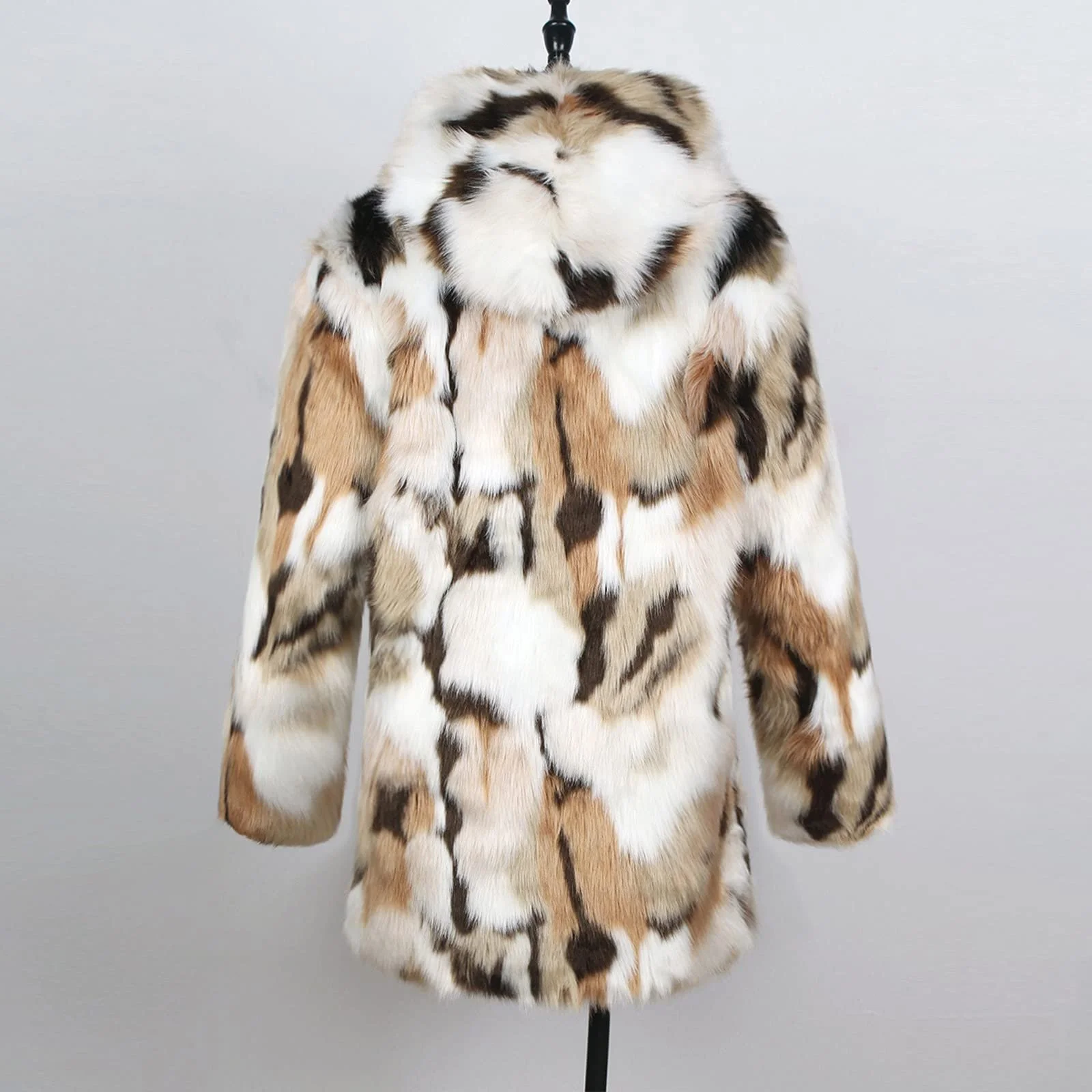 Зимова куртка FNKDOR Жіноче довге штучне хутро, фото №5