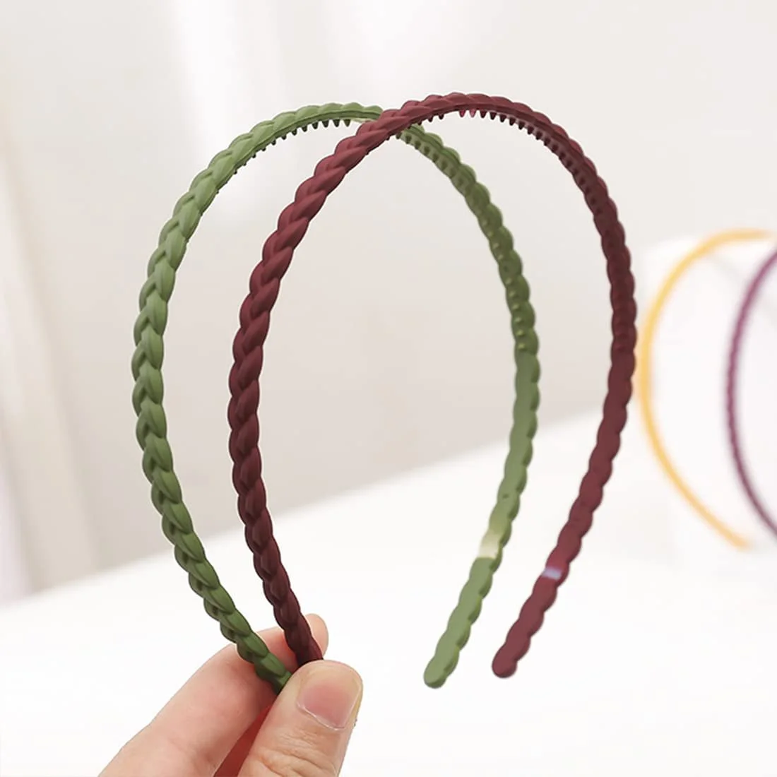 Набір пластикових обручів для волосся, 5 шт. Тонкі, фото №3