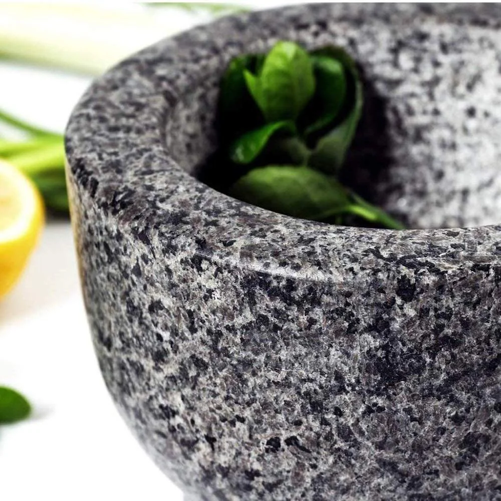 Ступка з товкачиком Натуральний Пісок Шліфування Полірування, фото №4