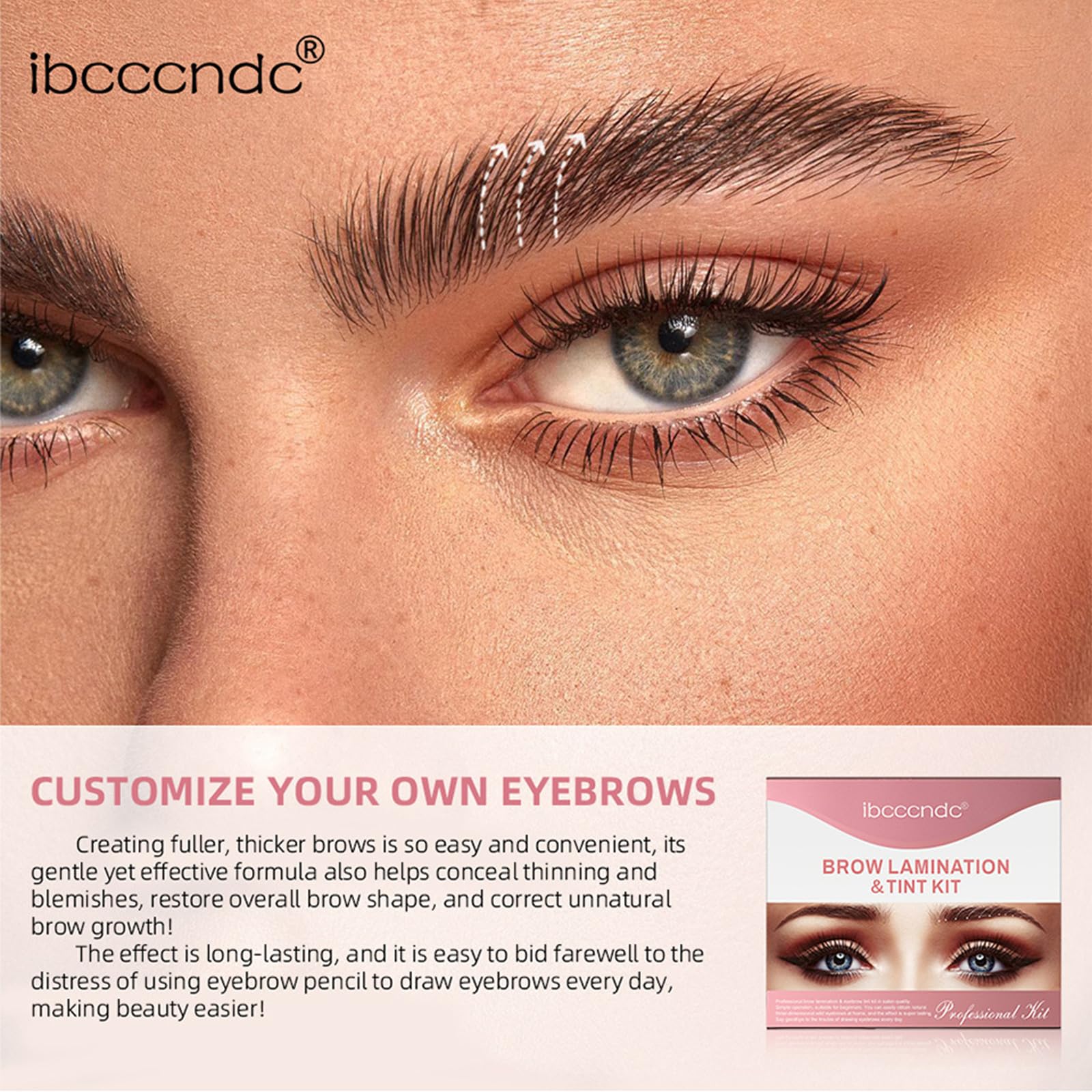 Набір Layhou ibcccndc Brow Lamination & Tint DIY Augenbrauen Lifting Styling Kit для красивих брів Довготривалий, фото №5