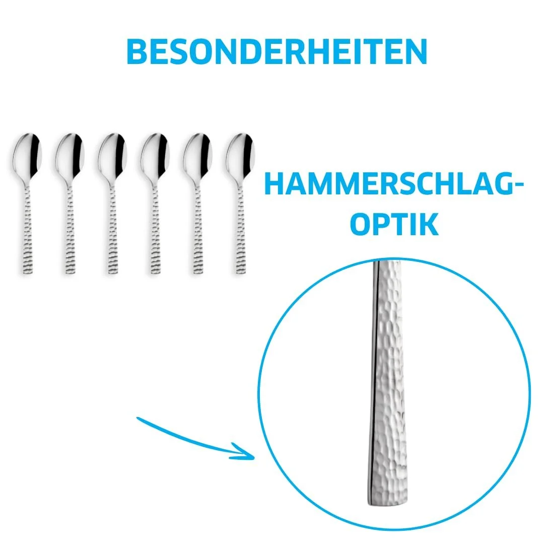 Ложка для еспресо Amefa Felicity Набір з 6 штук, фото №4