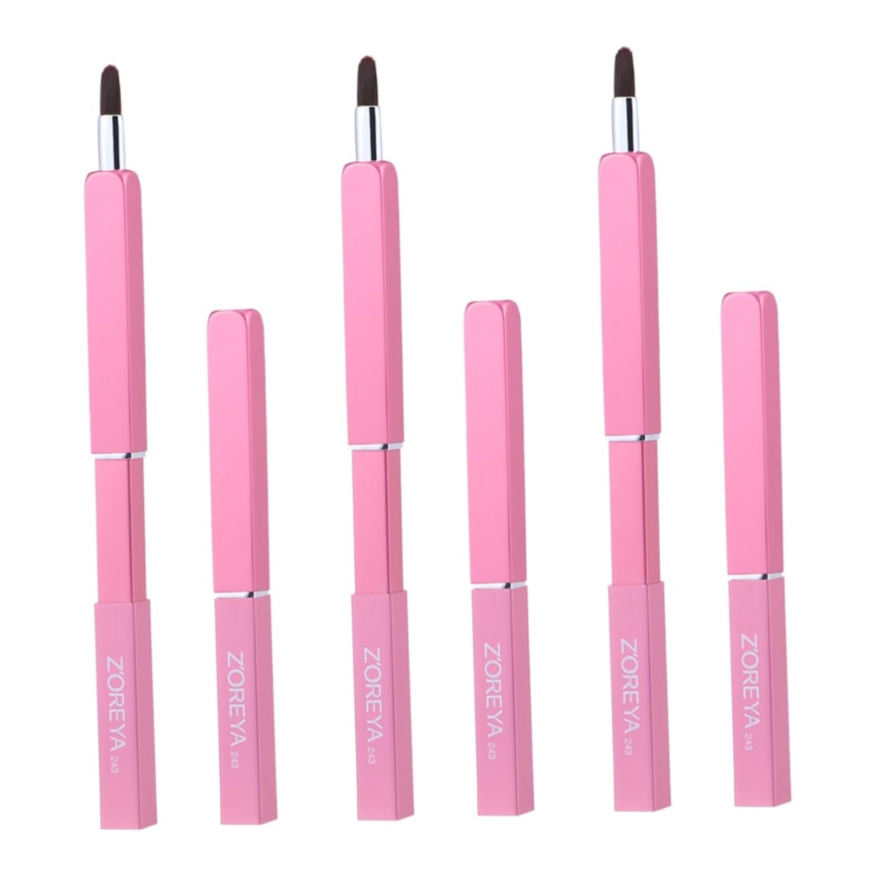 Пензлик для губ Angoily 3St Flexibler з кришкою, фото №1