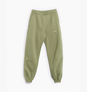 Штаны Nike NOCTA Fleece CS Sweatpant Oil Green/Light Liquid Lime L synthetic.ua - Фото 1