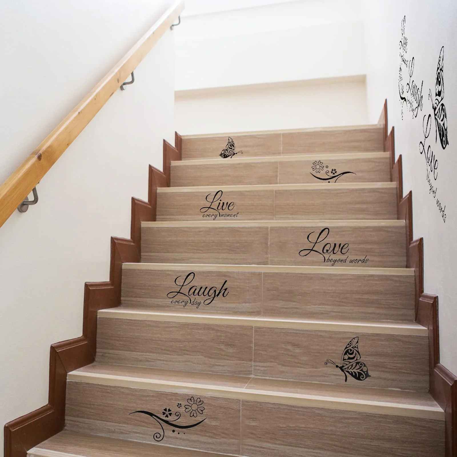 Настінні наклейки Мотиваційні цитати 27 x 58 см Чорний, фото №6