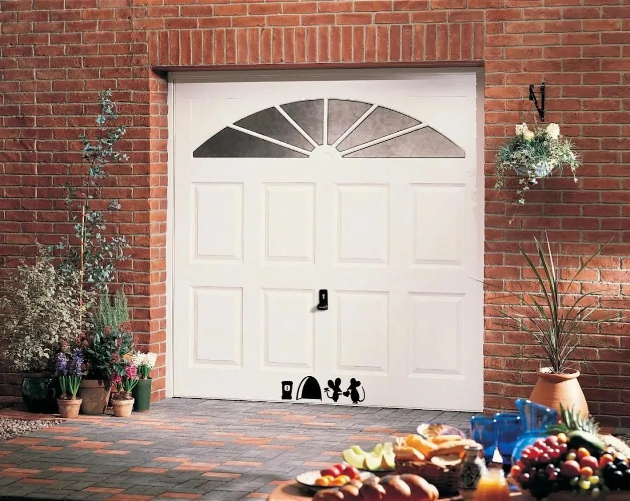 Настінна наклейка 214B Mouse Love Heart Вінілова Миші для плінтуса 18 x 7 см Чорна, фото №6